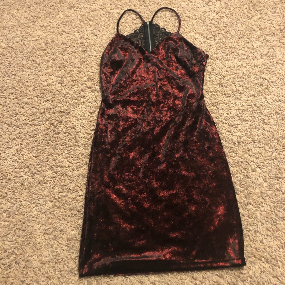 Mini open back dress